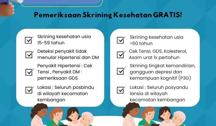 Pemeriksaan Skrining Kesehatan Gratis !