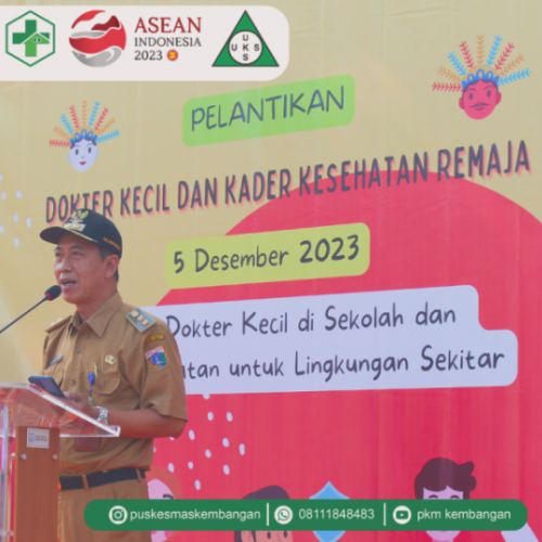 Pelantikan Dokter Kecil dan Kader Kesehatan Remaja Puskesmas Kembangan 2024