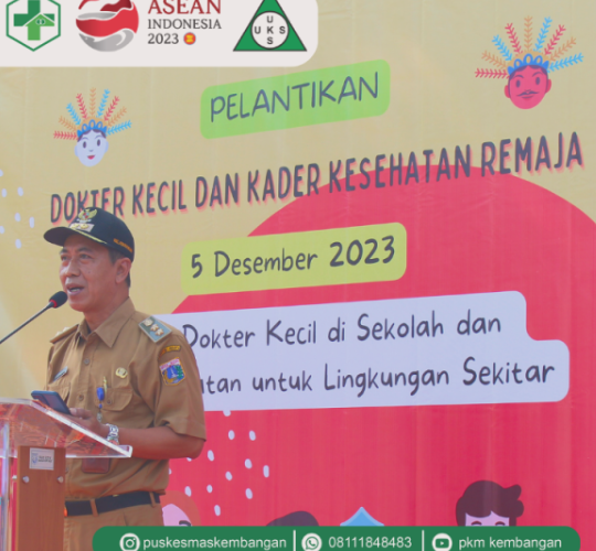 Pelantikan Dokter Kecil dan Kader Kesehatan Remaja Puskesmas Kembangan 2024