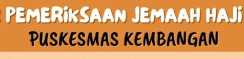 Pemeriksaan kesehatan Jemaah Haji